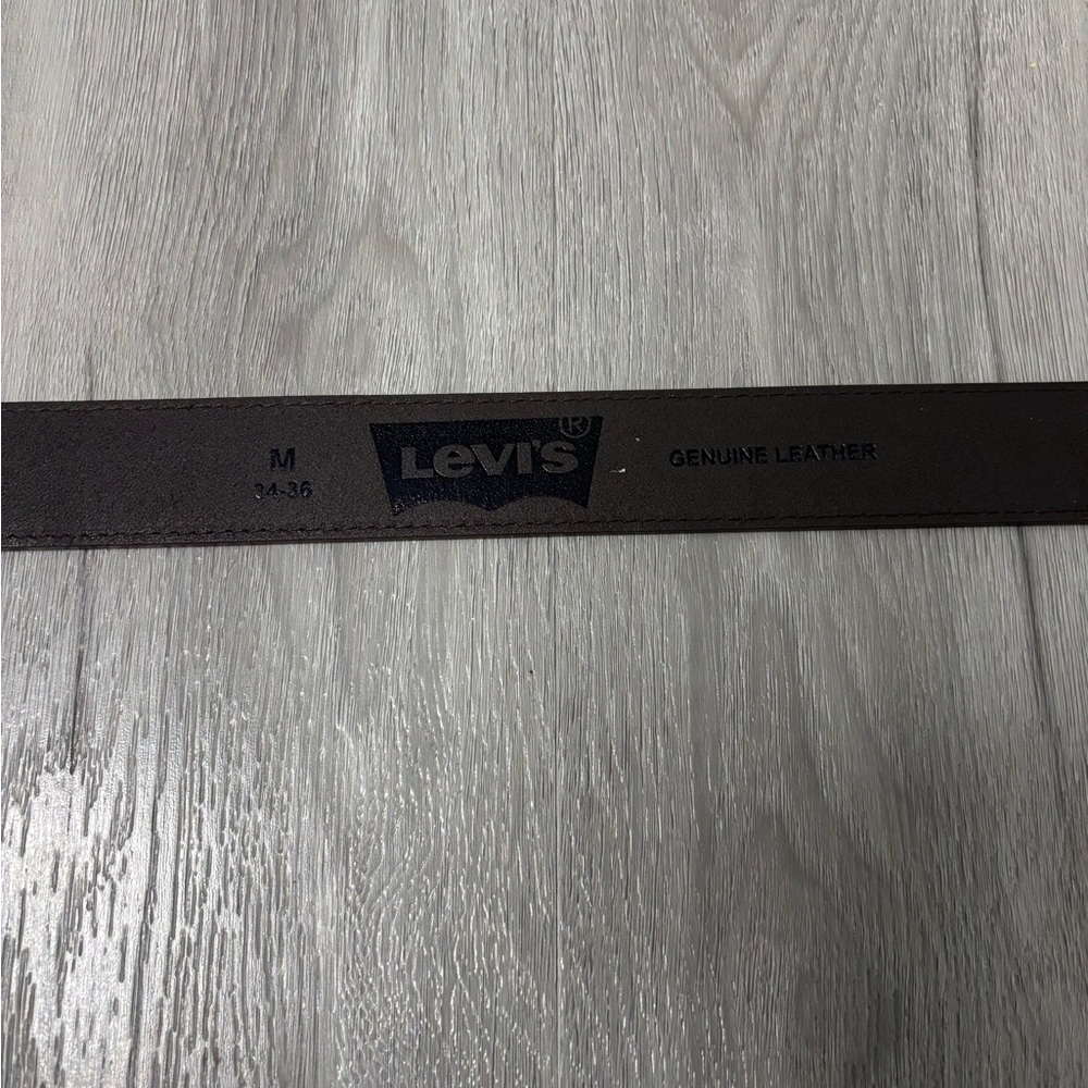 Levi's Brown Genuine Leather Belt Men’s Size Medium 34-36 Brand New With Tags - Picture 6 of 6